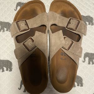 Birkenstock | Arizona Suede Leather Taupe